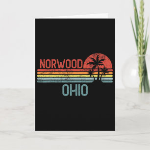 Norwood Ohio Funny Usa City Trip Home Roots Card