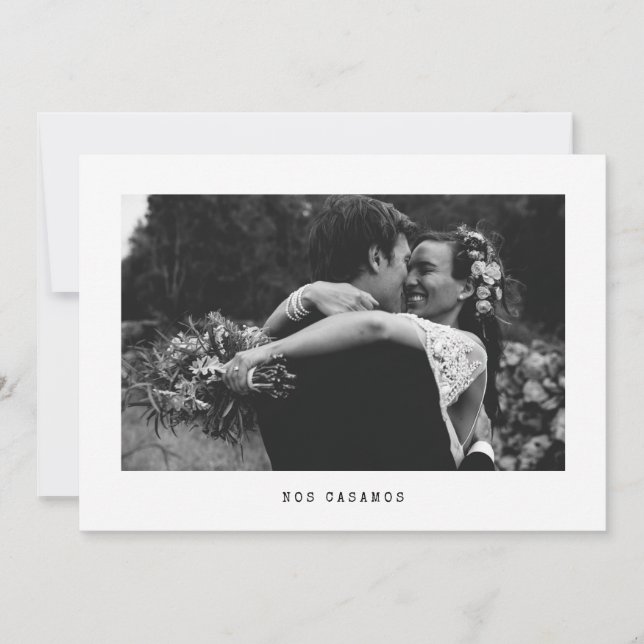 Nos Casamos - foto boda anuncio Spanish (Front)