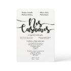 NOS CASAMOS INVITATION ESPAGNOLE WEDDIN
