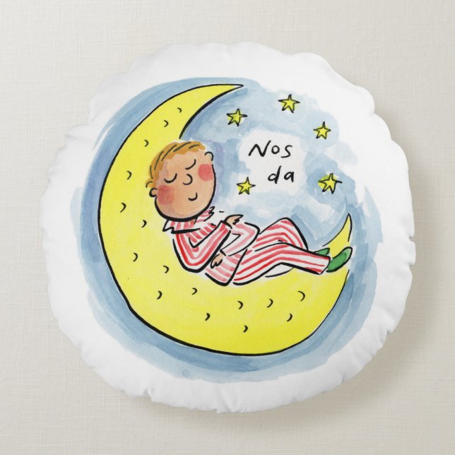 Nos da round pillow (Front)