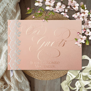 Nos Invités s'Entrelacent - Livre d'Or Feuille Ros