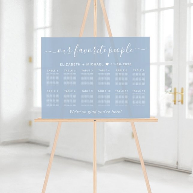 Nos Personnes Préférées 12 Table Mariage Siège (Créateur téléchargé)