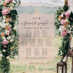 Nos personnes préférées Tableau 10 Mariage rose As