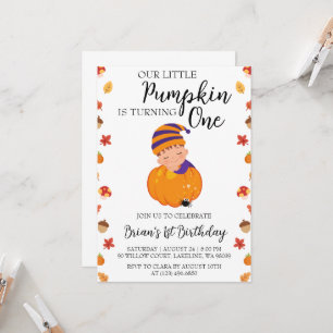 nos petites invitations d'anniversaire de citrouil