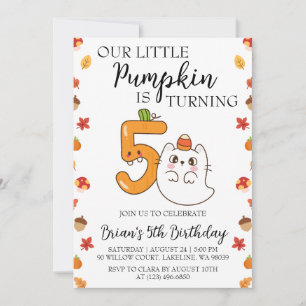 nos petites invitations d'anniversaire de citrouil