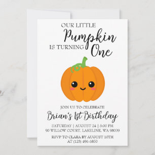 nos petites invitations d'anniversaire de citrouil