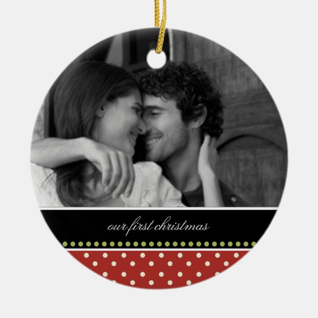 Nos premiers ornements de souvenir de Noël (Devant)