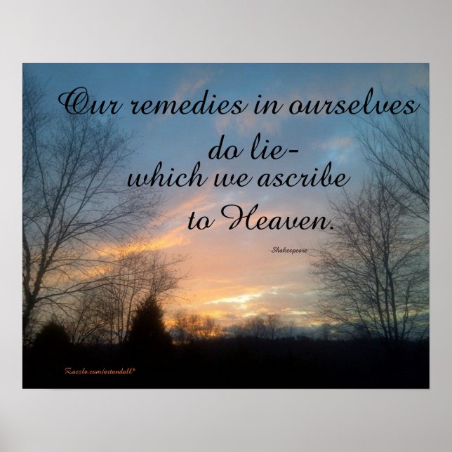 NOS RECOURS EN NOUS-MÊMES SHAKESPEARE POSTER (Devant)