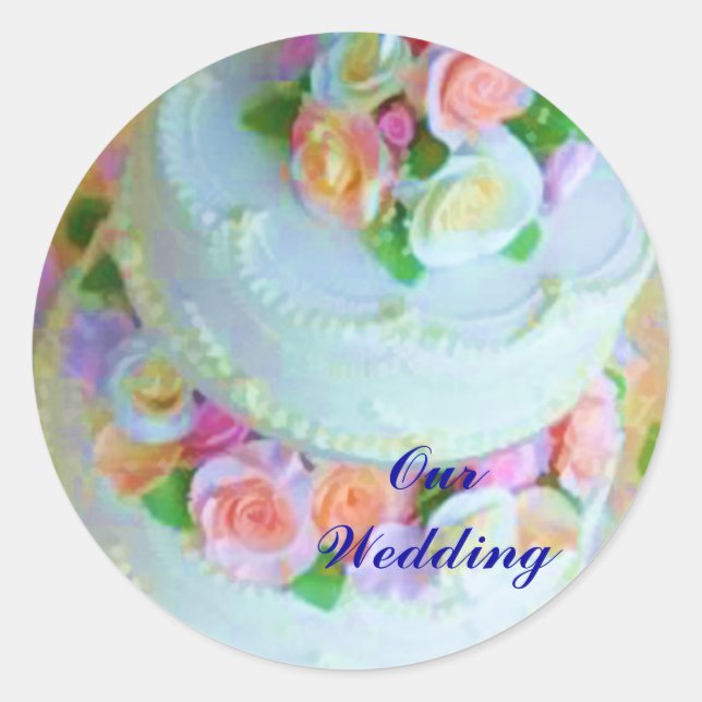 Nos Stickers Mariages Enveloppe de gâteau (Devant)