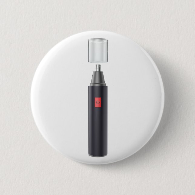 Nose and ear hair trimmer 2 inch round button (Front)