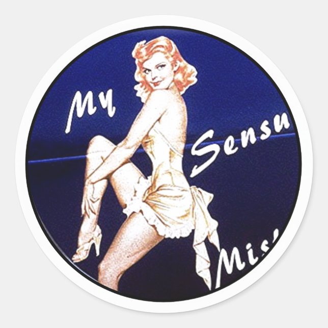 NOSE ART CLASSIC ROUND STICKER (Front)