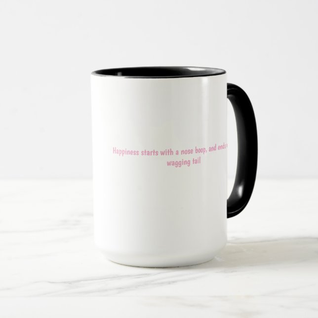 Nose Boop Dog Love  Mug (Front Right)