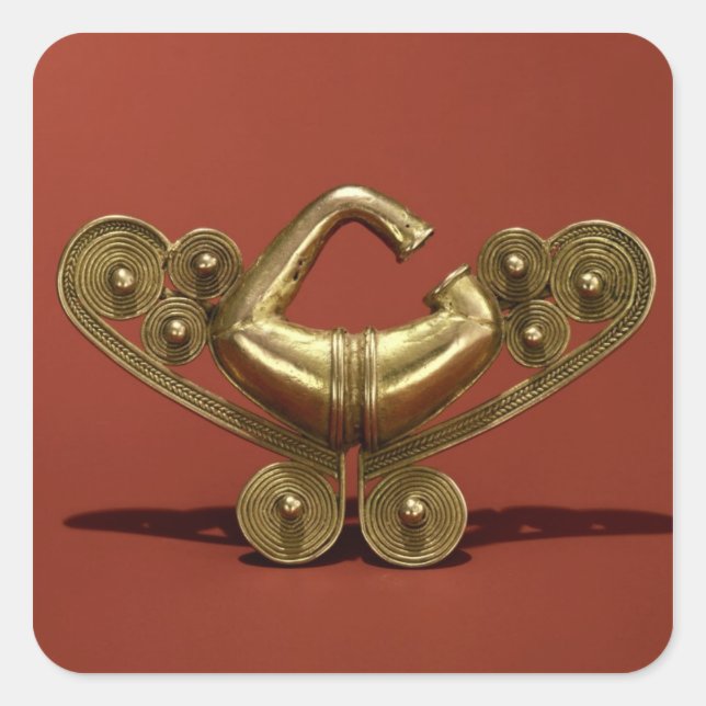 Nose Ornament, Tairona Culture Square Sticker (Front)