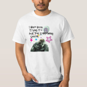nose picking funny gorilla birthday T-Shirt