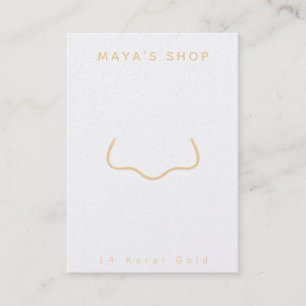 Nose Piercing Jewellery Display Card