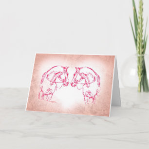 Nose to Nose Big Heart Holiday Card