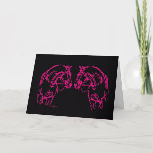 Nose to Nose Card black