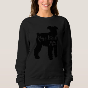 Nose Work Pittie Terrier Dog Silhouette Sweatshirt