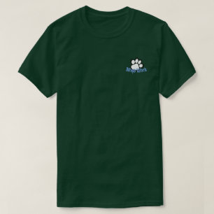 Nose Work White Paw 1 Pocket Image T-Shirt