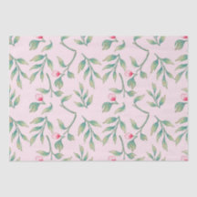 Nosegay Pink Floral Tissue Paper