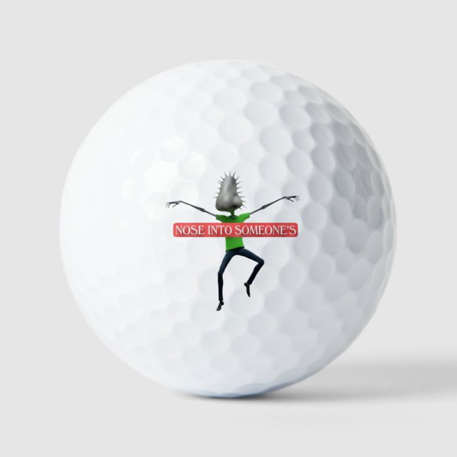 Nosey business golf balls (Front)