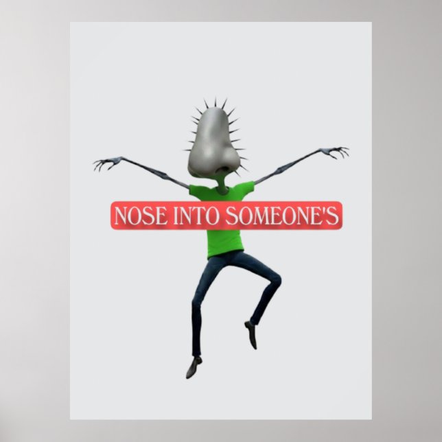 Nosey business poster (Front)