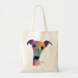 Nosey Dog ' Pansy ' by Shirley MacArthur Tote Bag