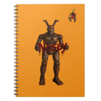 Nosey The Robot Spiral Photo Notebook