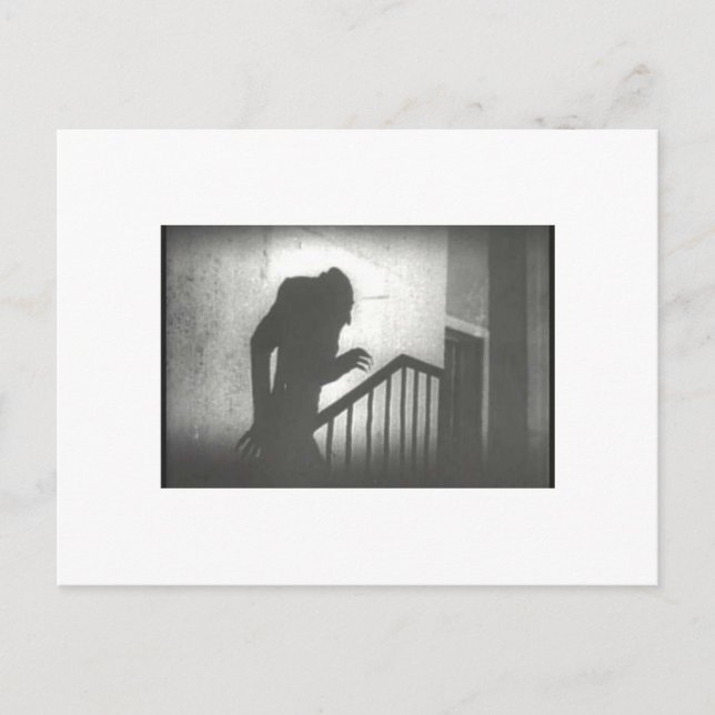 Nosferatu Crawling the Stairs Postcard (Front)