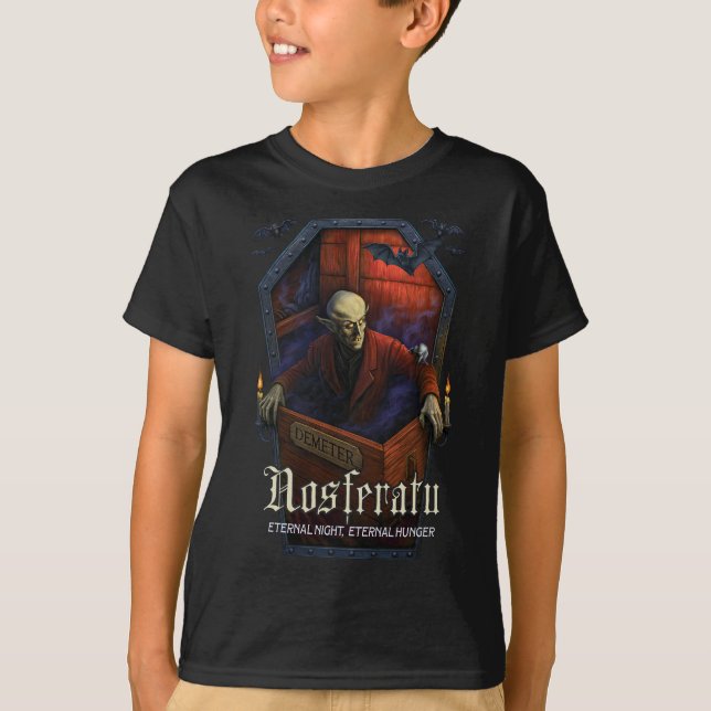 Nosferatu Demeter Édition Coffin T-shirt pour la j (Devant)