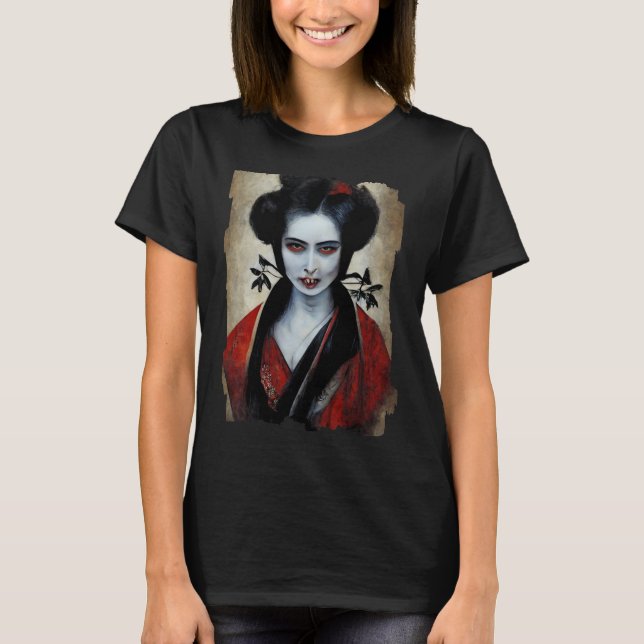 Nosferatu Geisha | Portrait Of A Vampire T-Shirt (Front)