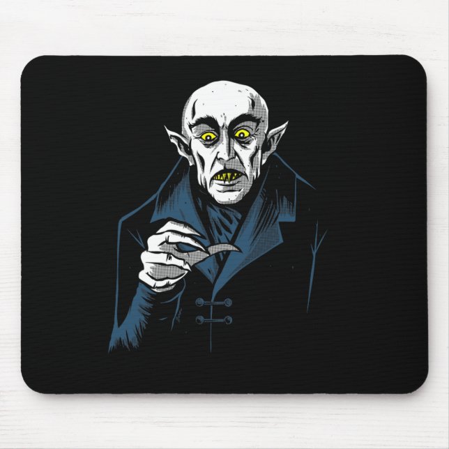 Nosferatu Halloween Vampire  Horror Dracula  Mouse Pad (Front)