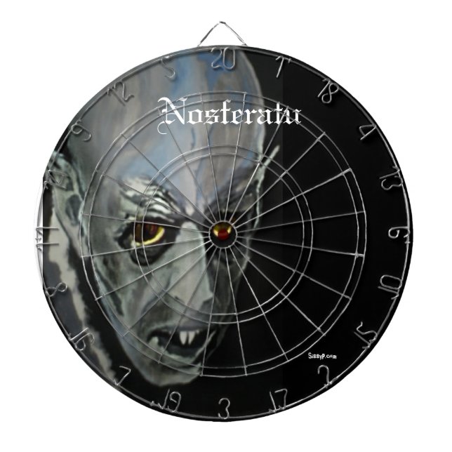 'Nosferatu' (vampire) Dart Board (Front)