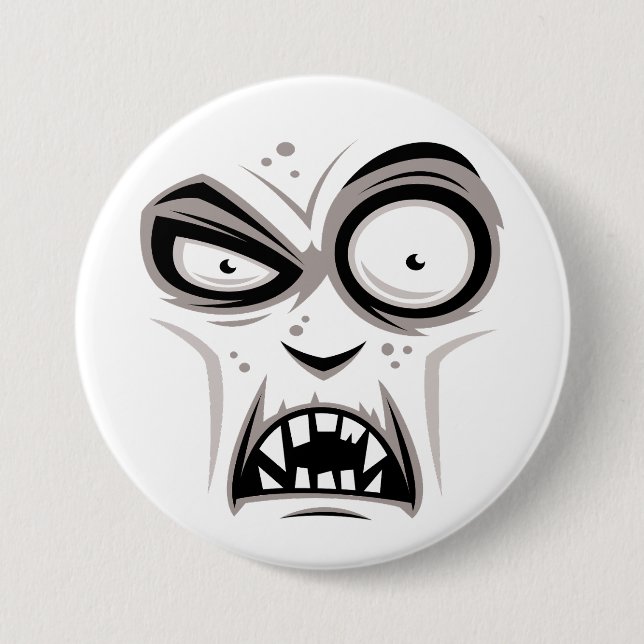 Nosferatu Vampire Face 3 Inch Round Button (Front)