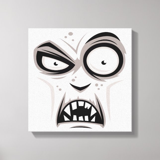 Nosferatu Vampire Face Canvas Print (Front)