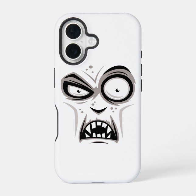 Nosferatu Vampire Face iPhone 16 Case (Back)