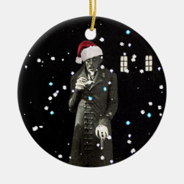 Nosferatu Xmas Ceramic Ornament (Front)