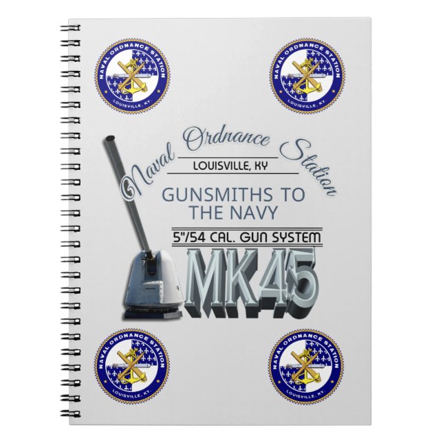 NOSL Mk45 Gun Spiral Notebook (Front)