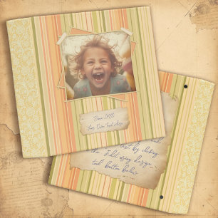Nostalgia. Grunge Photo Effect Template Vintage Binder