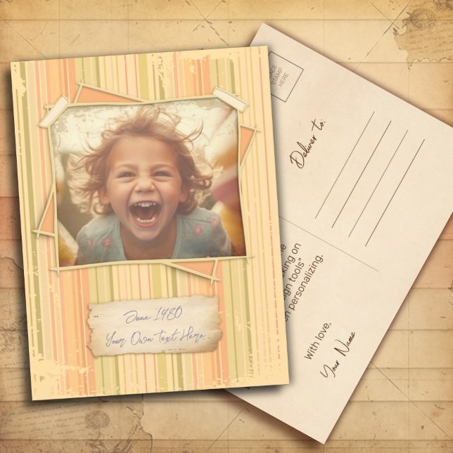 Nostalgia. Grunge Photo Effect Template Vintage Postcard (Creator Uploaded)