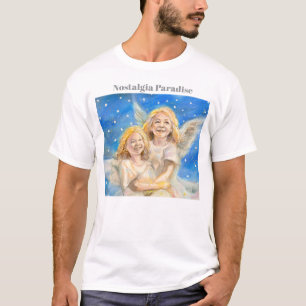 Nostalgia Paradise Two Angels White T-Shirt