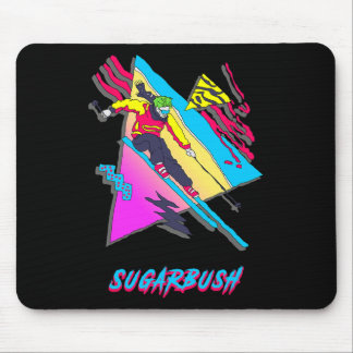 Nostalgic 1980s Skier Sugarbush Winter Sports Enth Mouse Pad