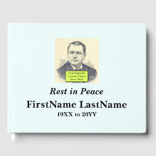 Nostalgic and Elegant Memorial Guest Book