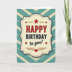Nostalgic Birthday Card
