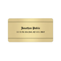 Nostalgic Calligraphed Gold Look Template Classic