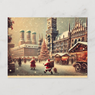 Nostalgic Christmas in Munich - Holiday Charm Postcard