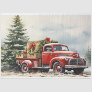 Nostalgic Christmas Tree Farm Delight Tissue Paper