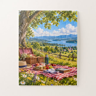 Nostalgic Countryside Picnic Jigsaw Puzzle