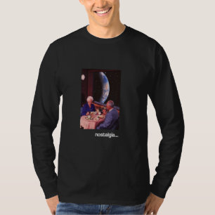Nostalgic Dinner with Earth View Surreal Space Art T-Shirt
