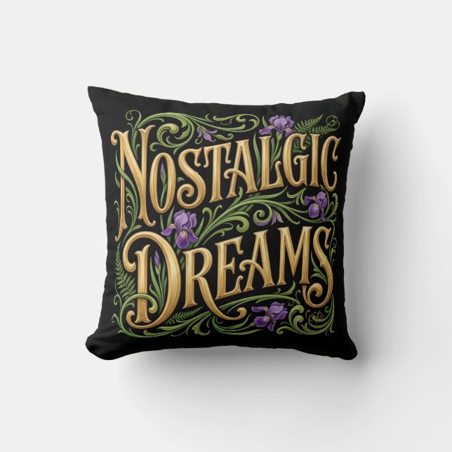 Nostalgic Dreams  Throw Pillow (Front)